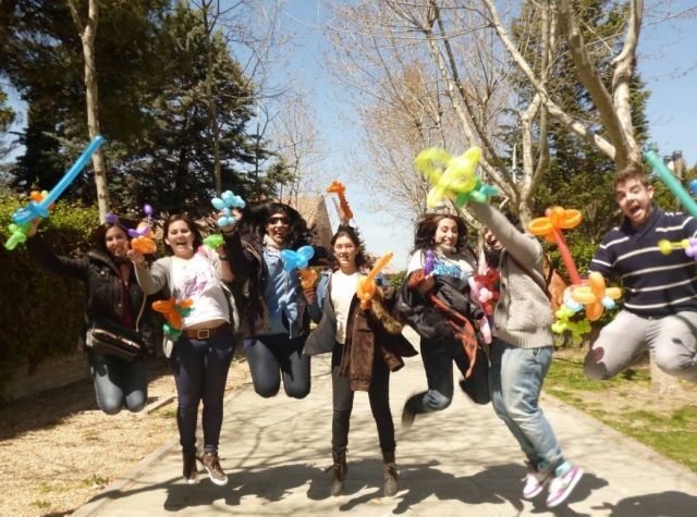 Monitores con globos
